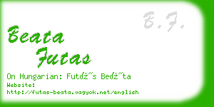 beata futas business card